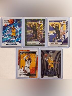 Panini Lakers LeBron James Basketball Card lot Set